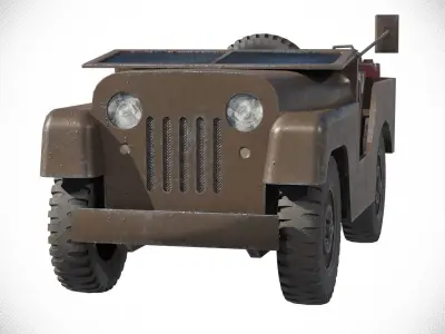 Jeep Willys  Free low-poly 3D model