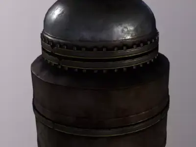 Machine PressureTank Low-poly 3D model