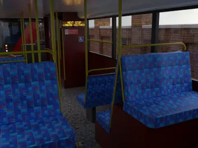 London Bus Low-poly 3D model