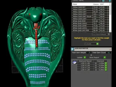 Snake god 3D model