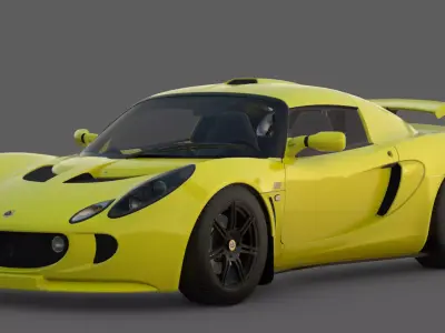 2006 Lotus Exige S 3D Model  The Track-Focused Elise Low-poly 3D model