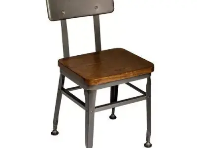 Lincoln Side Chair in Clear Coat 3D model