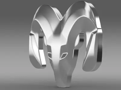 Dodge wheel logo 3D model