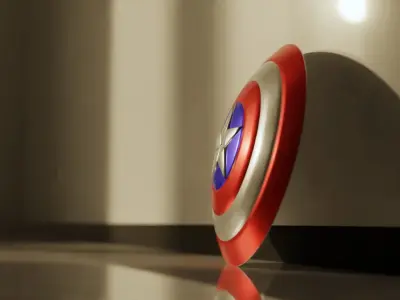 Captain America Shield 3D model buy