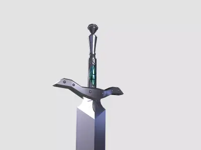 lowpoly sword 3D model purchase