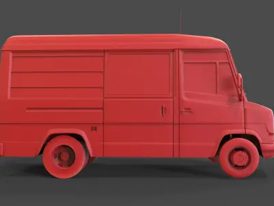 Mercedes-Benz Vario 614D 3D print model