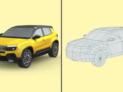 Low-Poly Car Pack 010 - Off-Road Icon by slowpoly