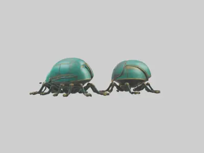 Scarabs Model Low-poly 3D model