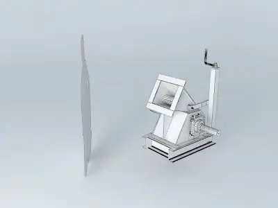 Turbine Cross-flow Free 3D model