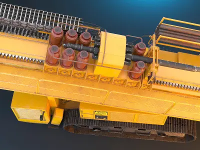 Mobile Drill 3D model