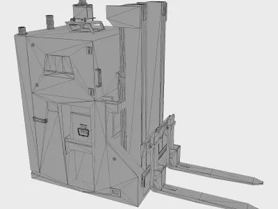 Automated Guided Vehicle Low-poly 3D model