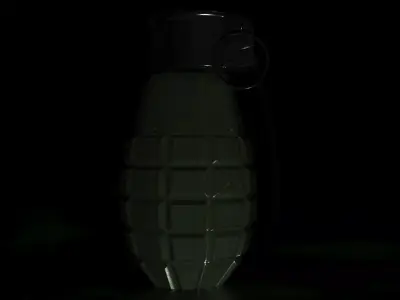 Bomb Model grenade Free low-poly 3D model