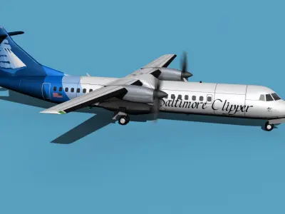 ATR  ATR-72-600 Baltimore Clipper 3D model