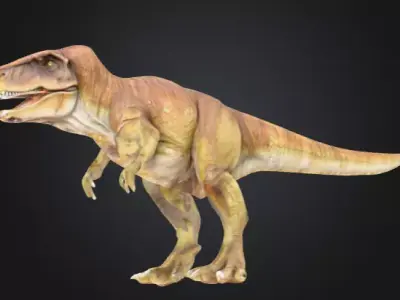 Realistic T-Rex 3D Model High-Quality Dinosaur Asset Low-poly 3D model