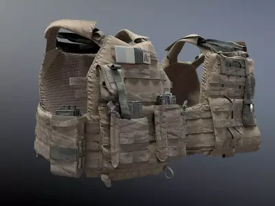 SOLDIER Bulletproof Vest 04 3D model