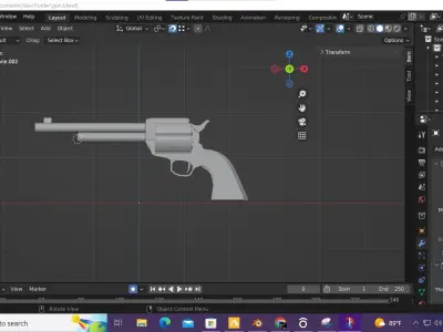 GUN VER 1 Free 3D model