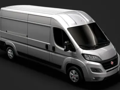 Fiat E-Ducato Van L3H2 2020 3D model