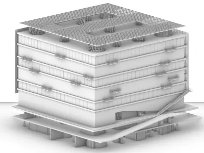 Sendai Mediatheque 3D model