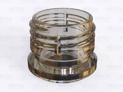 Neck finish - Alcoa 1716 - voluntary standard 28 mm CSD finish 3D model