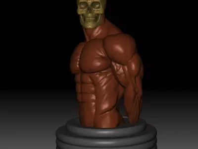 Side Triceps Pose 3D print model