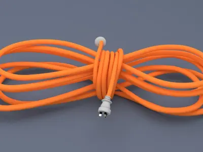 POWER ELECTRICAL LEAD 3D model