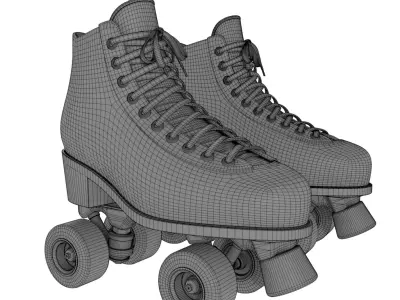 Adjustable Skate 3D model 2