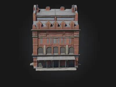 Brick Factory Building  Industrial Heritage in Detailed Form 3D model