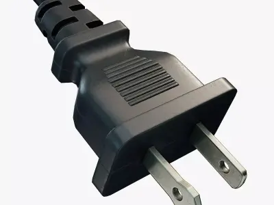 Electrical Plug Type A Low-poly 3D model