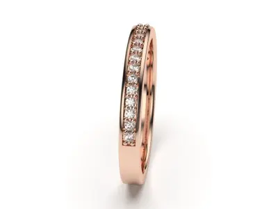 solitaire with ring sizes  8 part S27 3D print model