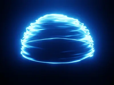 Magical Shield - made in Blender Low-poly 3D model