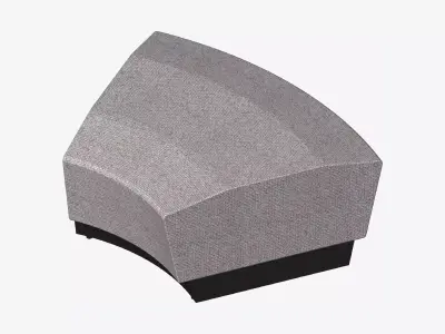 Furniture - Seating - Contemporary - Blume - Extension - Round Low-poly 3D model