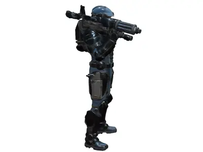 Sci fi pilot fugitive destiny color scheme heavy metal savant 3D model purchase