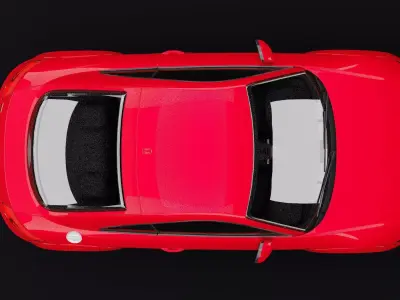 Audi TT Red Metallic 3D model