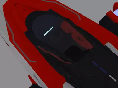 Aetherion Reaver Class Interceptor Low-poly 3D model