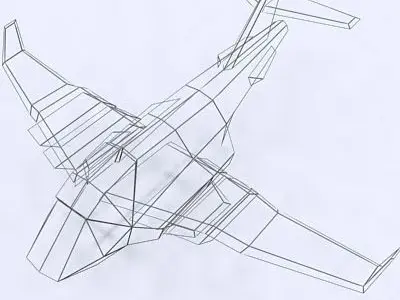 3DRT - Sci-Fi Forces - Bomber 1  Low-poly 3D model