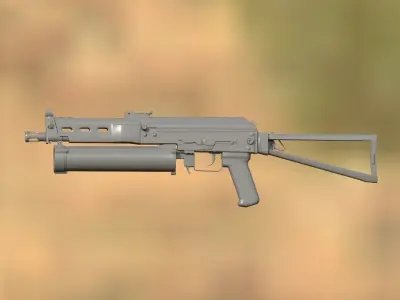 Bizon and Coca-Cola Weapon 3D model