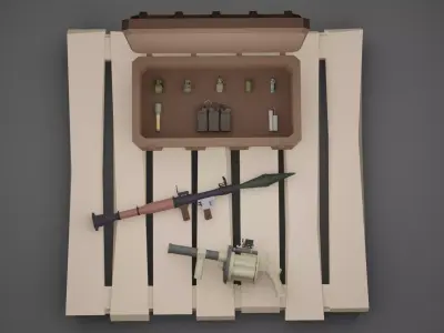 Grenades Pack Low-poly 3D model