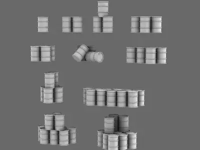 BWTF Scenic Oil Drums Ver 01 3D print model