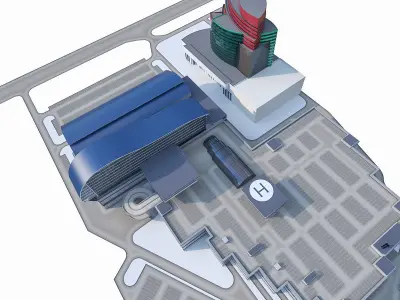 Office Building 06 Low-poly 3D model