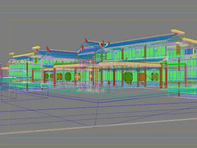 Chinese Style Architecture 3D model buy