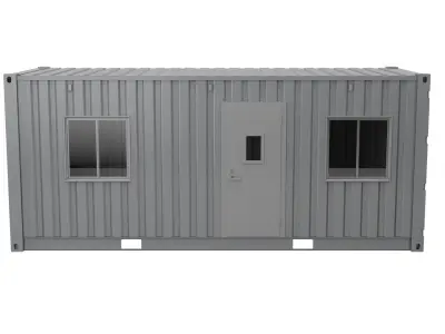 Office Container With Interior 3D model