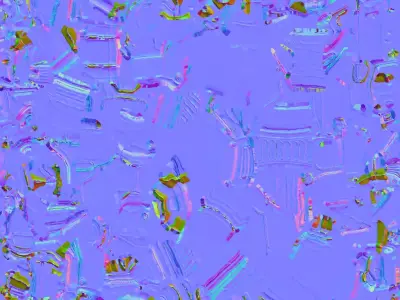 White Futuristic Gun 3D model purchase