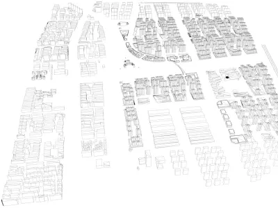 Urban highrise building building ancillary building commercial 3D model 8