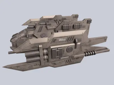 Advance Drone Low-poly 3D model get