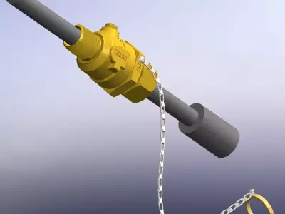 Retractable Injection Quill Mueller Corporation Stop 3D model