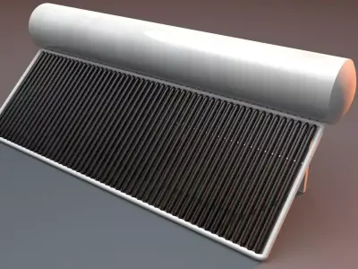 Solar Water Heater 3D model purchase