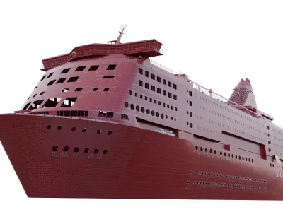 Silja Serenade Ro-Pax Ferry 3D model