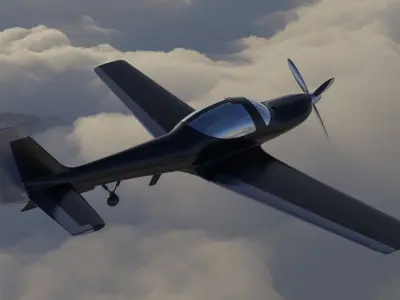 Modern Plane 3D model