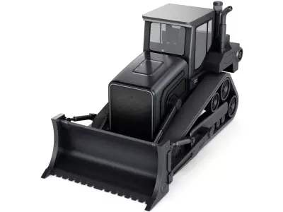 Bulldozer 3D model 9