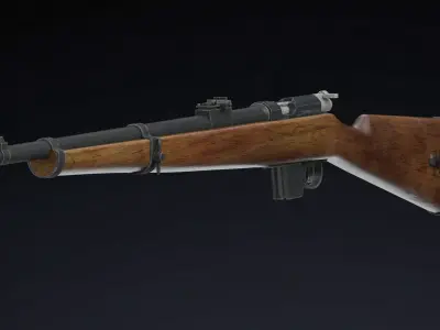 Destroyer carbine Low Poly Low-poly 3D model